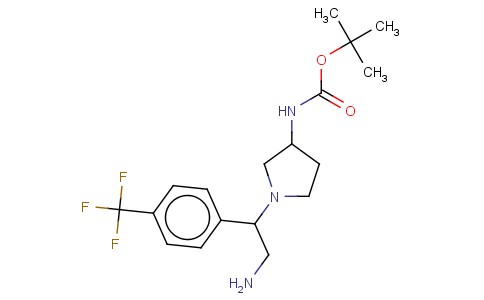 3-N-BOC-AMINO-1-[2-AMINO-1-(4-TRIFLUOROMETHYL-PHENYL)-ETHYL]-PYRROLIDINE